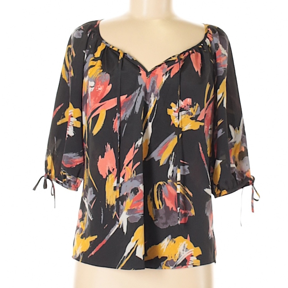 LOFT floral blouse